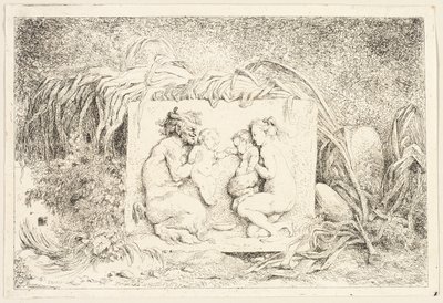 Família do Sátiro de Bacchanales, ou Jogos do Sátiro de Jean Honore Fragonard