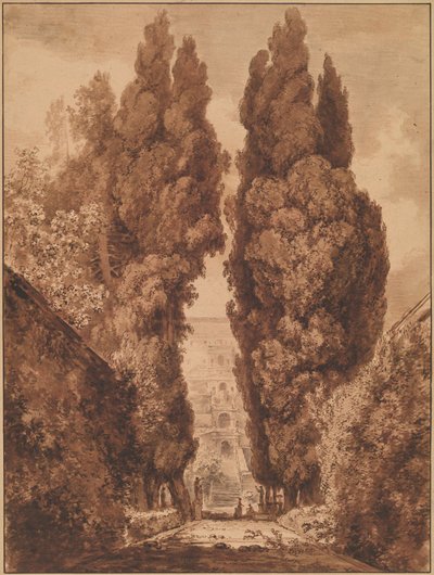 A Avenida dos Ciprestes em Villa d