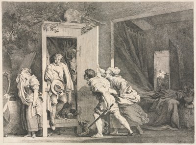 O armário, 1778. de Jean Honore Fragonard