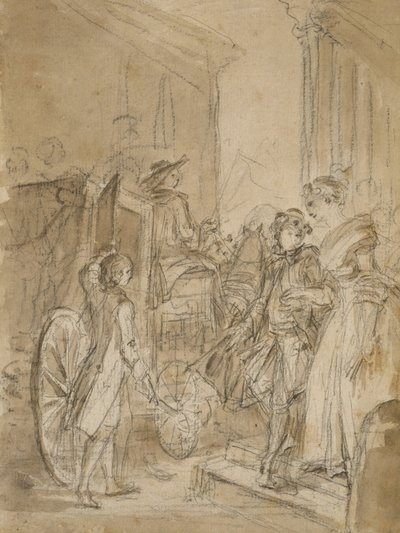 A partida do treinador de Jean Honore Fragonard