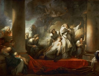 O Sumo Sacerdote Coresus Sacrificando-se para Salvar Callirhoe de Jean Honore Fragonard