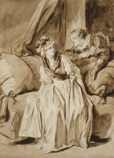 A carta ou a conversa em espanhol de Jean Honore Fragonard