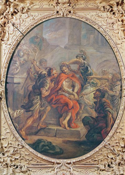 A zombaria de Cristo (óleo sobre tela) de Jean Honore Fragonard