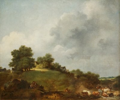 O Rivulet, c.1766-68 (óleo sobre tela) de Jean Honore Fragonard