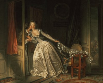 O beijo roubado, c.1788 de Jean Honore Fragonard