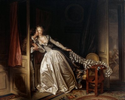 O beijo roubado, final dos anos 1780. de Jean Honore Fragonard