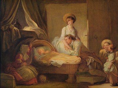 A visita ao berçário, c1775 de Jean Honore Fragonard