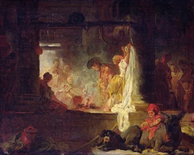 As lavadeiras, c.1759 de Jean Honore Fragonard