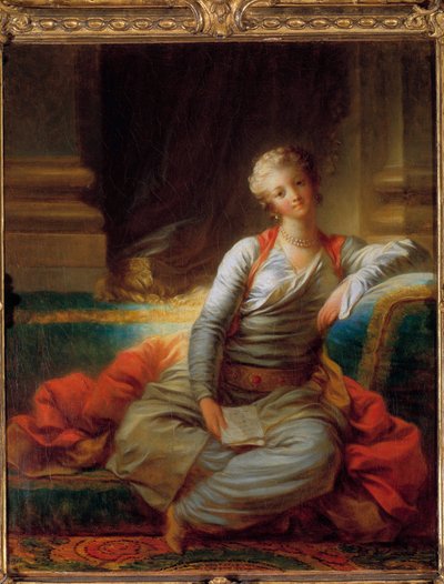 O sultão tem a pintura de pérolas de Jean Honore Fragonard (1732-1806) do século XVIII. Coleção particular. de Jean Honore Fragonard
