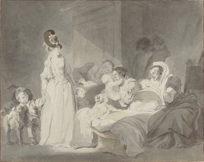 Visita à enfermeira de Jean Honore Fragonard