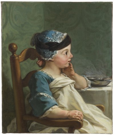 Menino em cadeira de criança, 1736 de Jean II Restout