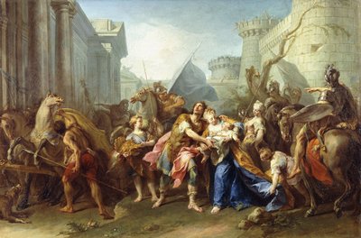 Hector se despede de Andrômaca, 1727 de Jean II Restout