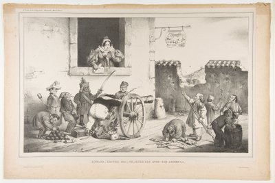 Crianças, obedeçam-me, não brinquem com essas armas, abril de 1834 de Jean Ignace Isidore Gérard