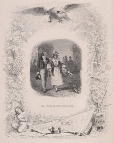 Filha do Povo de As Canções de Béranger, 1829. de Jean Ignace Isidore Gérard