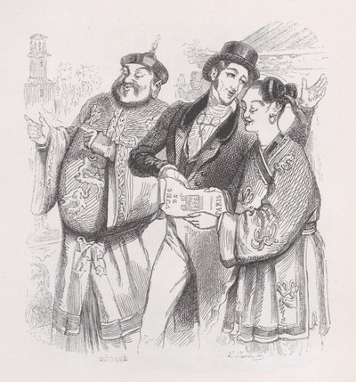 Jean de Paris de The Complete Works of Béranger, 1836. de Jean Ignace Isidore Gérard