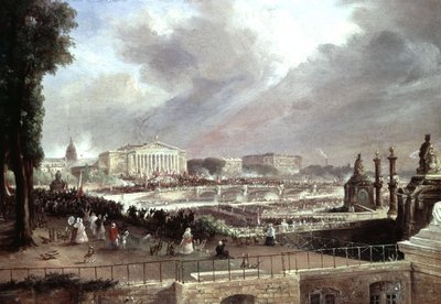 Proclamação da Segunda República Francesa, Place de la Concorde, 24 de fevereiro de Jean-Jacques (after) Champin