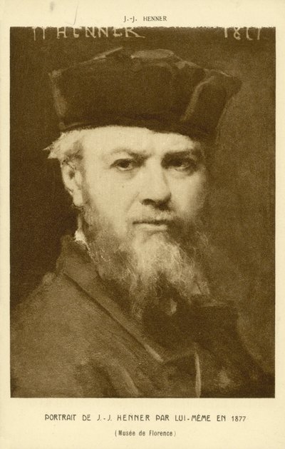 Auto-retrato de Jean-Jacques Henner, artista francês de Jean Jacques (after) Henner