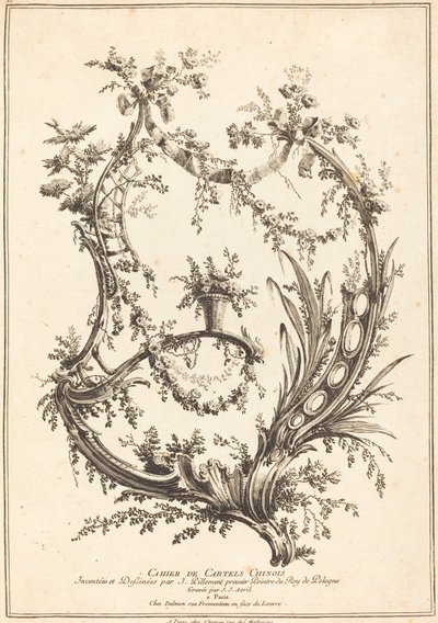 Folha de rosto de Jean Jacques Avril I after Jean Baptiste Pillement