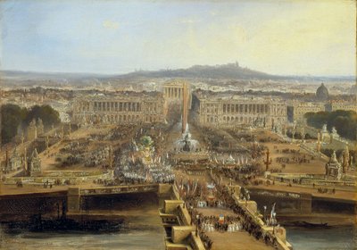 Festa de Concord, 21 de maio de 1848 em Champ-de-Mars, 1848. de Jean Jacques Champin