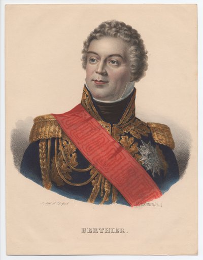 Louis-Alexandre Berthier 1753-1815, príncipe de Wagram, príncipe de Neuchâtel, 1835 de Jean Jacques Francois Monanteuil