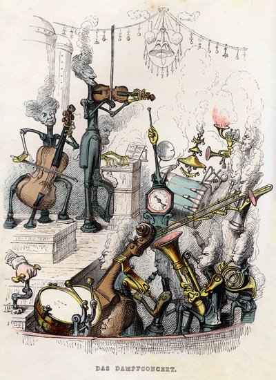 Concerto a vapor, 1844. de Jean Jacques Grandville