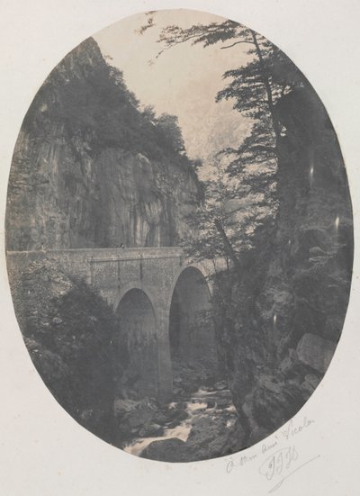 Desfiladeiro em Eaux Chaudes, Pirinéus de Jean Jacques Heilmann