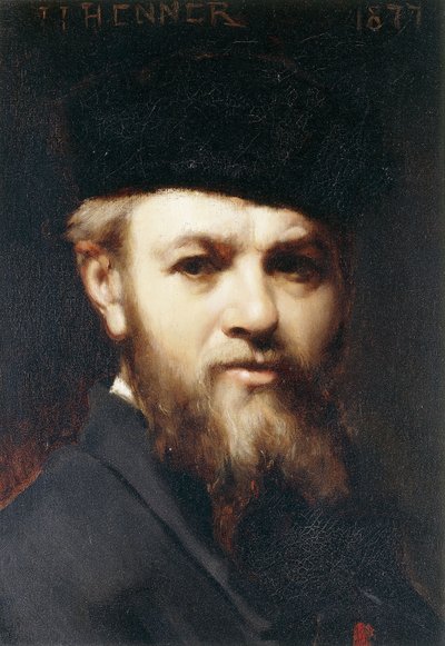 Um auto-retrato, 1877 de Jean Jacques Henner