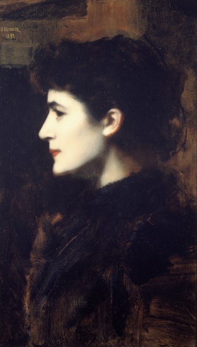 Eugénie-Marie Gadiffet-Caillard conhecida como Germaine Dawis 1857-1927, 1892. de Jean Jacques Henner