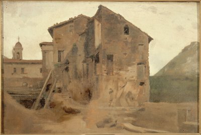 Hütte in der römischen Landschaft, zwischen 1859 und 1864 von Jean-Jacques Henner