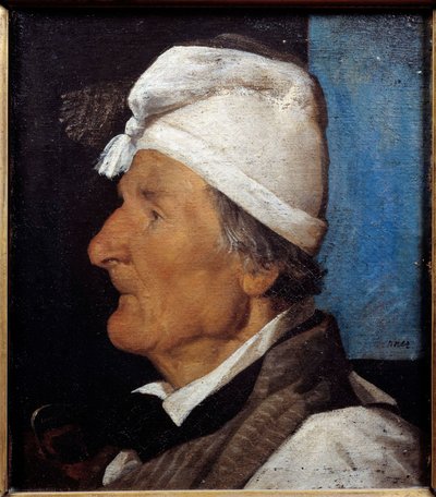 Retrato de Jean Hermann, o velho carpinteiro Pintura de Jean Jacques Henner (1829-1905) 1845 Sol. 0,45x0,36 m Paris, Musee du Petite Palais de Jean Jacques Henner