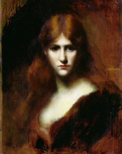Retrato de uma mulher de Jean Jacques Henner