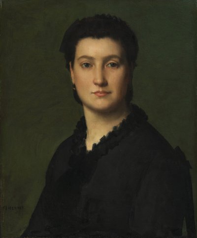 Retrato de uma mulher de Jean Jacques Henner
