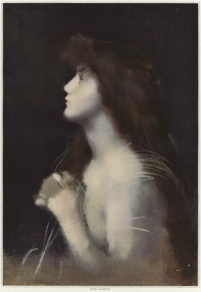 Estudo de uma mulher de Jean Jacques Henner