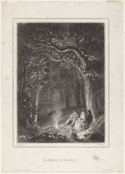 A Lagoa do Diabo de Jean Jacques Outhwaite, after Charles François Daubigny