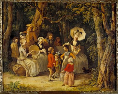 Dança Infantil Século XVIII (óleo sobre tela) de Jean Jacques de Boissieu