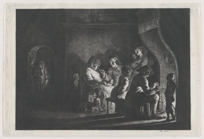 Noite na Aldeia, 1800. de Jean Jacques de Boissieu