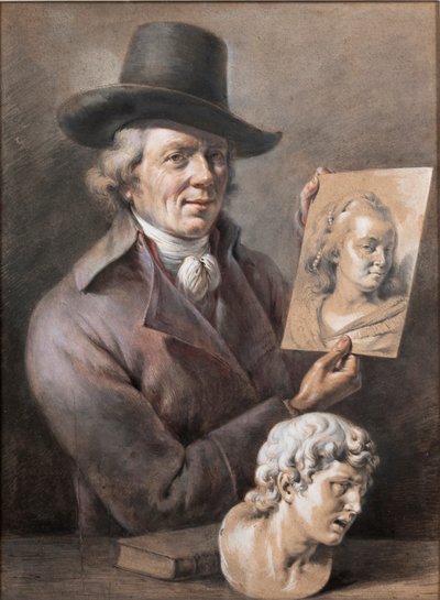 Auto-retrato, segunda metade do século XVIII. de Jean Jacques de Boissieu