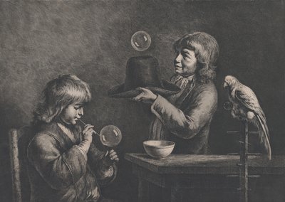Bolhas de sabão, 1799. de Jean Jacques de Boissieu