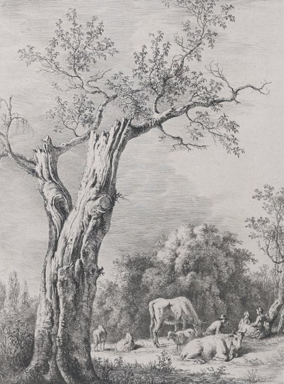 Primavera, após um desenho concluído em Saint-Chamond, 1795. de Jean Jacques de Boissieu