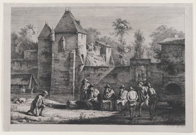 O antigo portão de Vaise, Lyon, 1803. de Jean Jacques de Boissieu