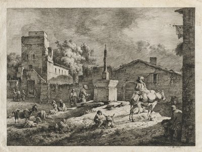 Vista de Saint-Andeol, 1774. de Jean Jacques de Boissieu