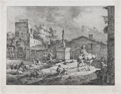 Vista de Saint-Andéol, 1774. de Jean Jacques de Boissieu