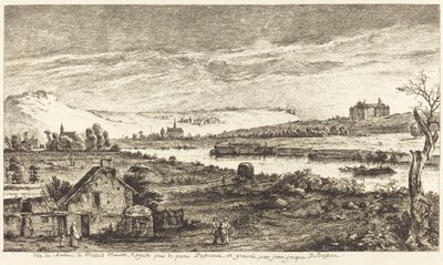 Vista do castelo de Madrid de Jean Jacques de Boissieu
