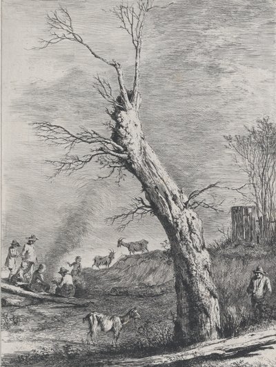 Inverno, após um desenho concluído em Saint-Chamond, 1795. de Jean Jacques de Boissieu