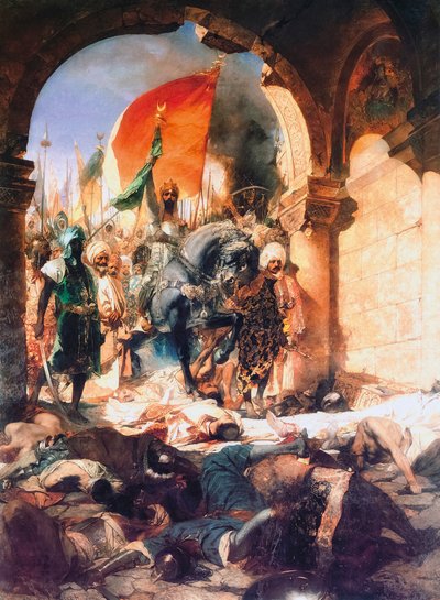 A entrada de Mehmed II em Constantinopla. de Jean Joseph Benjamin (after) Constant