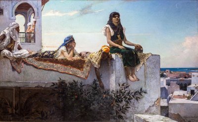 Noite nos terraços (Marrocos) de Jean Joseph Benjamin Constant