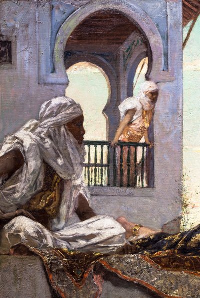Noite nos terraços (Marrocos) de Jean Joseph Benjamin Constant