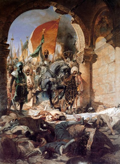 A entrada de Mehmet II em Constantinopla, 1876. de Jean Joseph Benjamin Constant