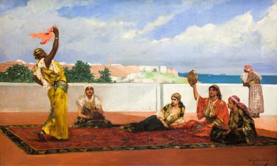 A dança do lenço, ca. 1880 (óleo sobre tela) de Jean Joseph Benjamin Constant