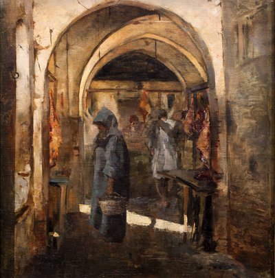 O talho, 2ª metade do século XIX. (Óleo sobre tela) de Jean Joseph Benjamin Constant